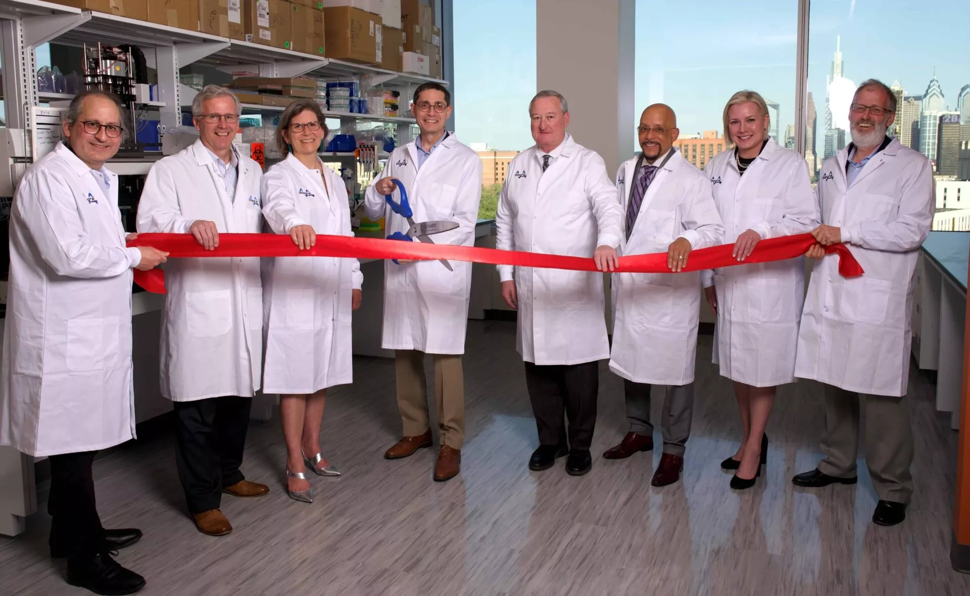Integral Molecular cuts the ribbon on its new 32,000 SF headquarters and research facility with Senator Vincent Hughes, Mayor Jim Kenney, and development partners Wexford & Science Center
